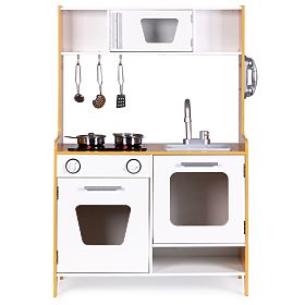 Cuisine en bois avec effets sonores, EcoToys