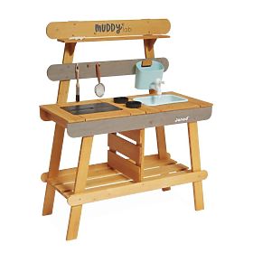 Cuisine en bois pour enfants Janod Outdoor Muddy Lab, JANOD