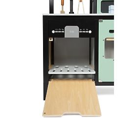 Cuisine industrielle pour enfants avec îlot de cuisine