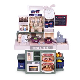 Cuisine pour enfants avec sons, LED et générateur de vapeur, 35 accessoires