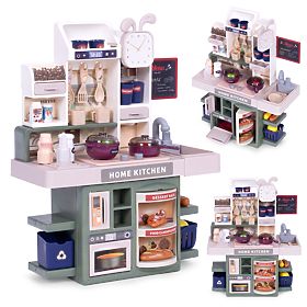 Cuisine pour enfants avec sons, LED et générateur de vapeur, 35 accessoires