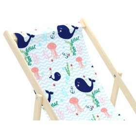 Chaise de plage enfant Baleines et méduses, Chill Outdoor