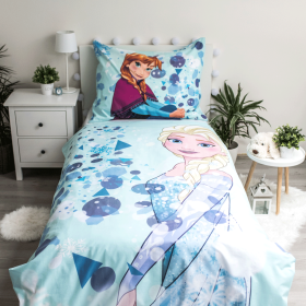 Linge de lit à effet lumineux Frozen 140 x 200 cm + 70 x 90 cm, Sweet Home, Frozen