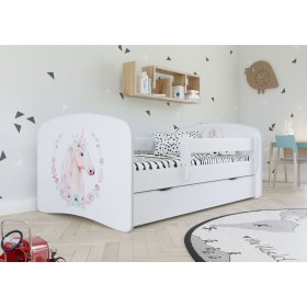 Lit pour enfant avec barrière - Licorne
