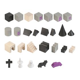 Detoa Jeu de Construction en Bois Château Hanté