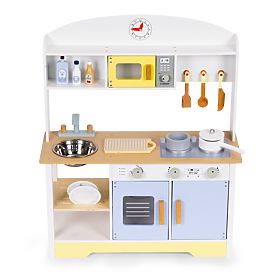 Cuisine pour enfants avec four, lave-linge, micro-ondes et 12 accessoires ECOTOYS, EcoToys