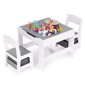 Ensemble de mobilier pour enfants table + 2 chaises avec tableau ECOTOYS, EcoToys