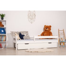 Lit enfant Paul avec barrière - blanc