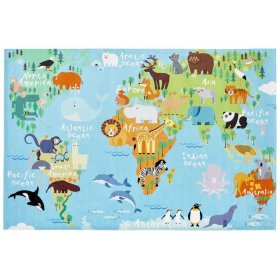 Tapis enfant - Carte du monde, VOPI