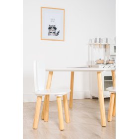 Ourbaby - Table et chaises enfant avec oreilles de lapin