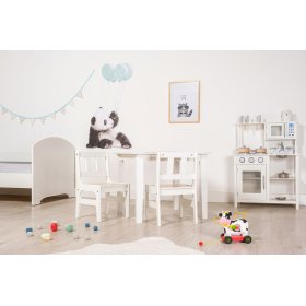 Table avec chaises enfant Naturel, Ourbaby