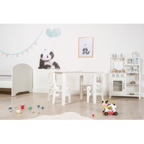 Table avec chaises enfant Naturel