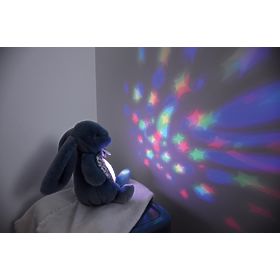 Doudou Boîte à musique avec projection Lapin brun
