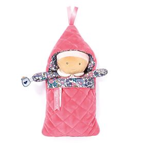 Doudou Jolijou Bébé dans une couverture à enfiler 20 cm