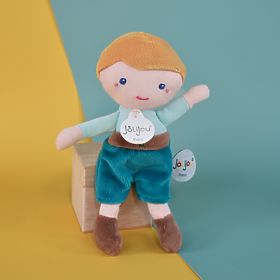 Doudou Jolijou Poupée Jules 16 cm verte, Doudou Jolijou Paris