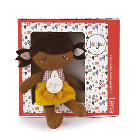 Doudou Jolijou Poupée Léna 16 cm jaune, Doudou Jolijou Paris