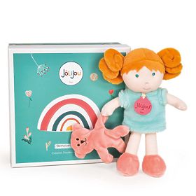Doudou Jolijou Poupée Miss Menthe 21 cm, Doudou Jolijou Paris