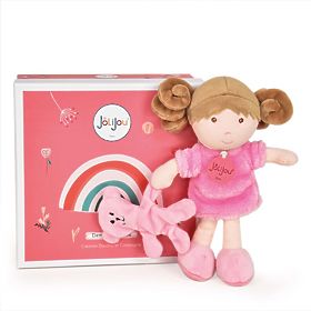 Doudou Jolijou Poupée Miss Rose 21 cm, Doudou Jolijou Paris