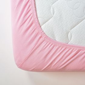 Drap de lit en coton 160x70 cm - rose