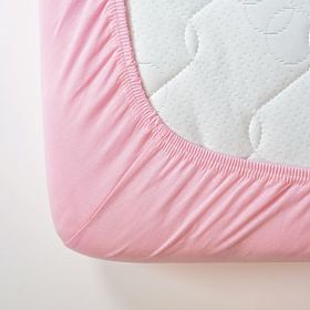 Drap-housse en coton 180x90 cm - rose