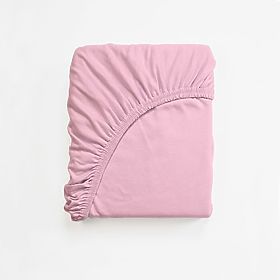 Drap-housse en coton 200x80 cm - rose