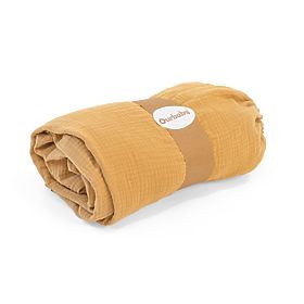 Drap-housse en mousseline Ourbaby 180x80 cm - moutarde, Ourbaby®