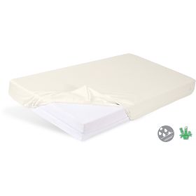 Drap-housse imperméable en bambou 140x70 - beige