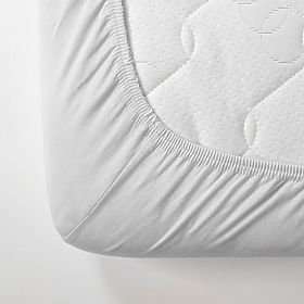 Drap plat en coton 200x80 cm - blanc