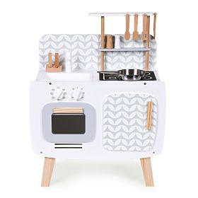 Cuisine en bois pour enfants rétro four brûleurs évier accessoires de cuisine ECOTOYS, EcoToys