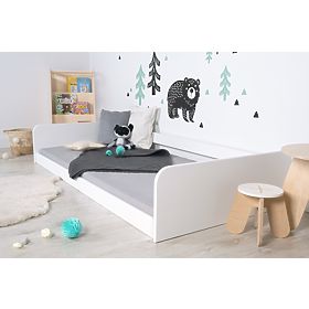 Lit en bois Montessori Sia - blanc, Ourbaby®