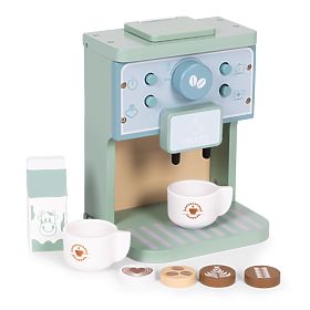 Machine à café en bois pour enfants, ensemble barista 8 pièces ECOTOYS, EcoToys