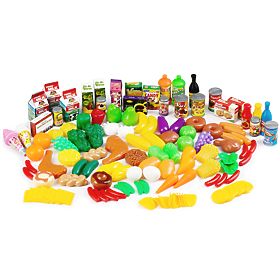 Ensemble de nourriture légumes fruits pour cuisine 120 pièces