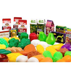 Ensemble de nourriture légumes fruits pour cuisine 120 pièces