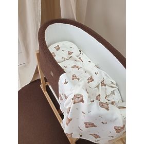 Ensemble en bambou avec couverture légère - ourson