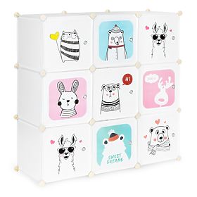 Étagère avec boîtes Animaux