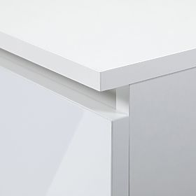 Étagère de bureau R 80 cm CLP R11 PK BLANC / BLANC BRILLANT