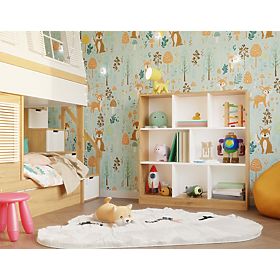 Étagère Fiesta 8P CHÊNE ARTISAN / BLANC