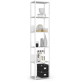 ÉTAGÈRE MÉTALLIQUE LOFT 400 BLANC/BLANC
