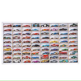Étagère pour voitures Hot Wheels - blanc, 80 places