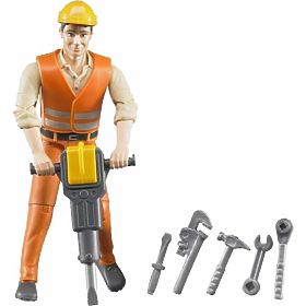 Figurine de travailleur de construction Bruder BWORLD