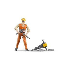 Figurine de travailleur de construction Bruder BWORLD