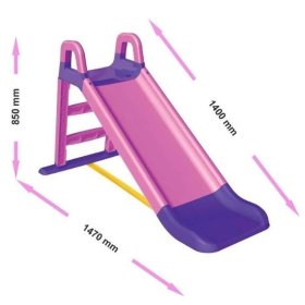 Toboggan pour enfants Happy 140 cm - violet-rose, Mabel