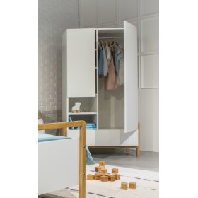 Garde-robe à deux portes Viktor - blanche, All Meble