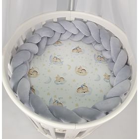 Garde-corps tressé 240 cm - gris, TOLO