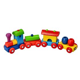 GOKI train coloré Pérou avec wagons magnétiques