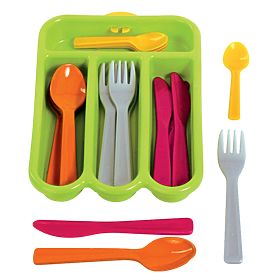 Gowi Ensemble de couverts vert, Gowi