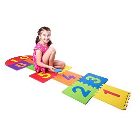 Grand puzzle en mousse pour jouer à la marelle