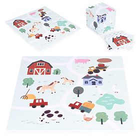 Grand tapis en mousse EVA pour enfants Ferme 90,5x90,5 cm 21 pcs ECOTOYS