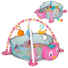 Grande tapis éducatif 3 en 1 parc 30 balles 0+ ECOTOYS