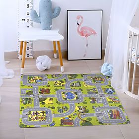 Grande Tapis en Mousse EVA pour Enfants Ville 90,5x90,5 cm 21 pcs ECOTOYS